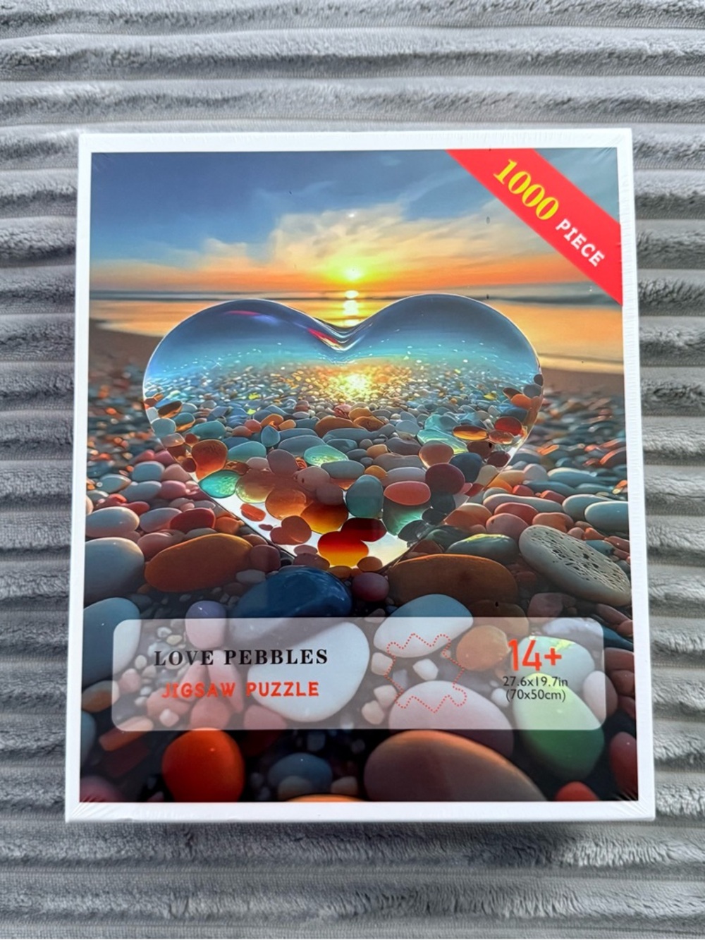 Colorful Heart-Shaped 1000 piece puzzle